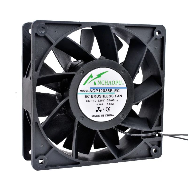 Ventilador sem Escova Anchaopu ce para Gabinete ac 110v 120v 220v 240v Rolamento de Esferas Linhas 60 mm 70 mm 80 mm 92 mm 120 Milímetros 140 Milímetros - Imagem 5