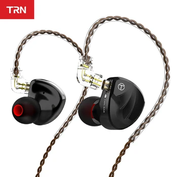 

TRN BA8 Wired Black 3.5mm cable earbuds Active Noice Cancelling earphones hifi dj Monitor Headset for phone earphone with mic