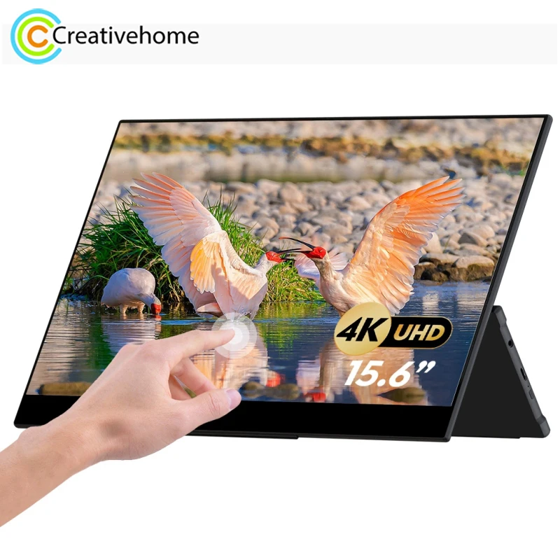 Емкостный сенсорный экран IPS 3840 дюйма GMK KD2 2160x15 6 P 4K с двумя динамиками | Компьютеры