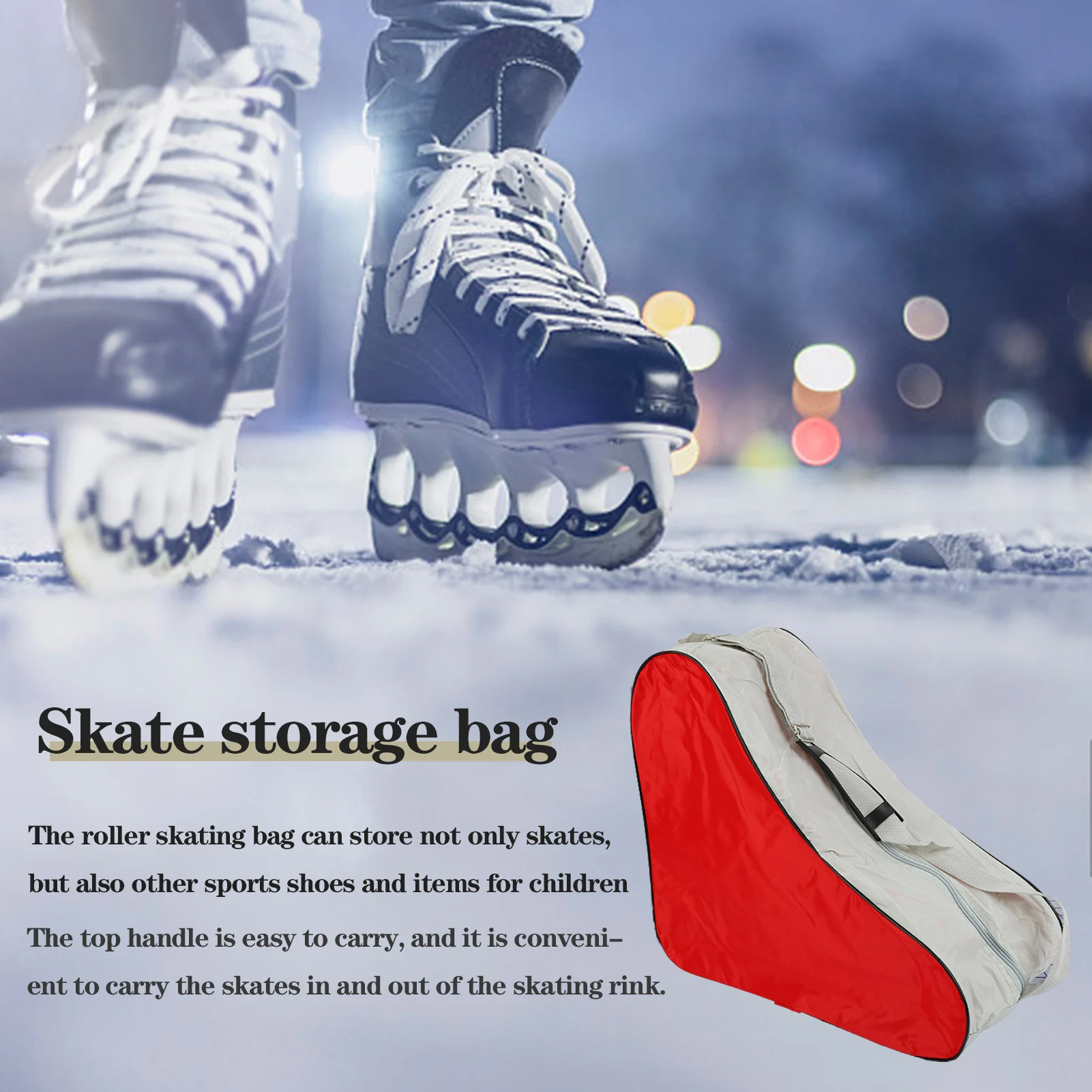 Breathable Skate Carry Bag Case Kids Roller Skates Inline Skates Ice Skates Roller Skating Bag Case Skates Storage Bag