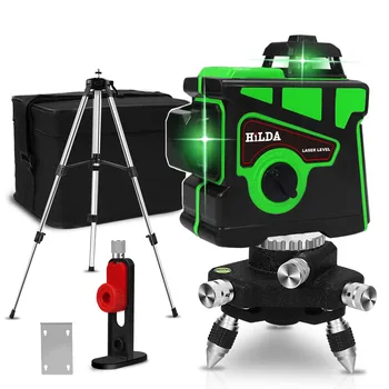 

Laser Level 12 Lines 3D Self-Leveling 360 Horizontal And Vertical Cross Super Powerful Green Laser Beam Line