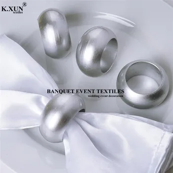 

Gold Silver Round Acrylic Napkin Rings For Wedding Event Party Hotel Decoration Christmas