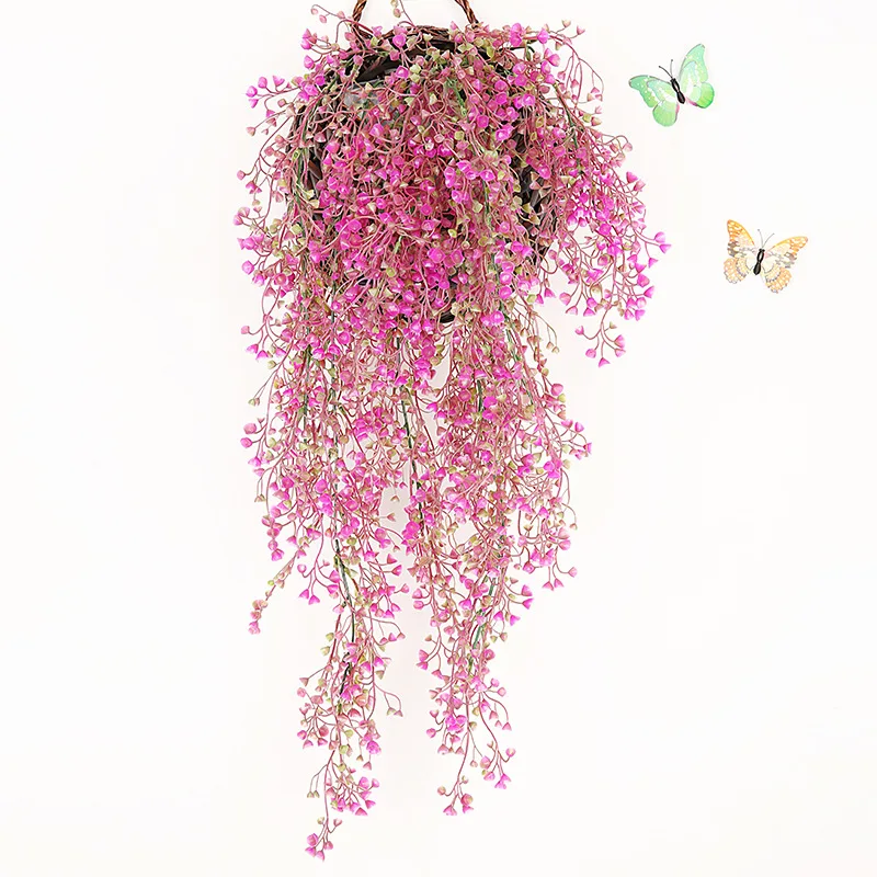 1PC New Artificial Fake Silk Flower Vine Hanging Garland Home Garden Wedding Festive& Party Supplies Decoration