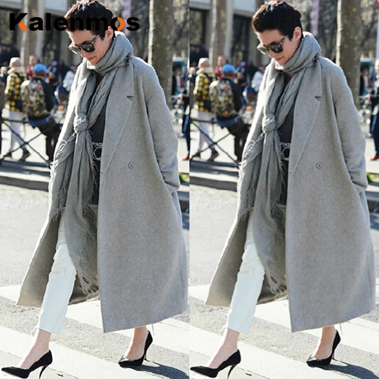 Plus Size M-3XL Korean Winter Long Overcoat Women Pocket Solid Warm Daily Outfit Handmade Slim Fit Coat Thick Outwear Casual Top