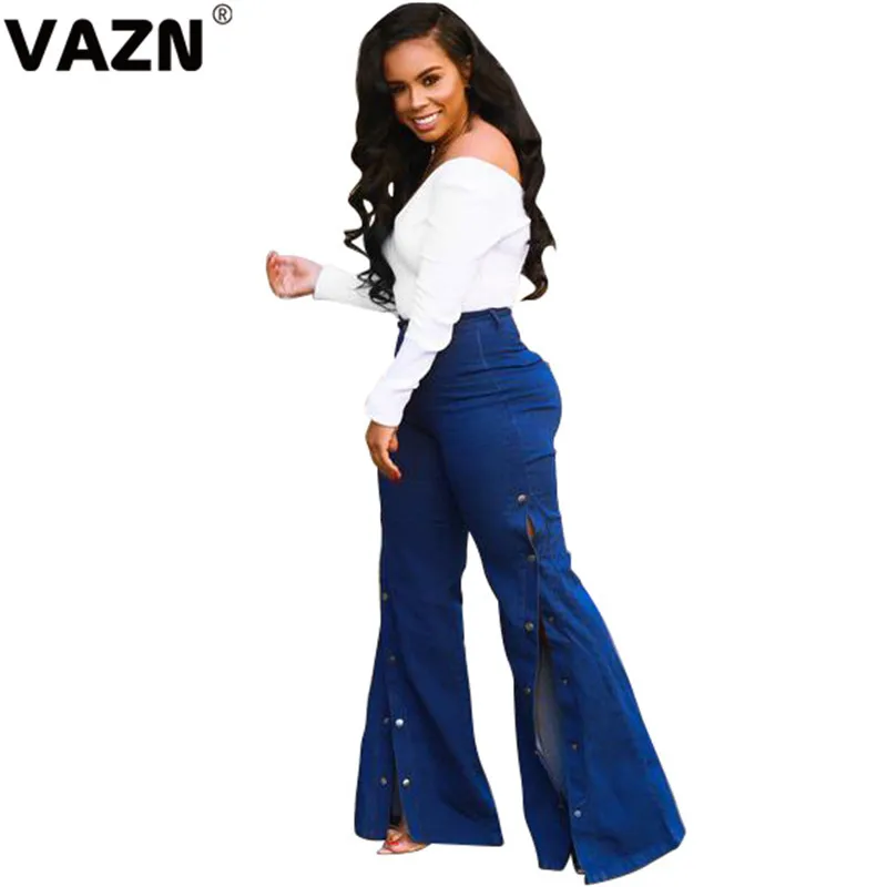 VAZN HSF2033, новинка, для молодых девушек, для Note, сексуальные, офисные, умеренные, модные, женские, однотонные, офисные, с высокой талией, длинные, винтажные женские джинсы