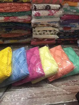 

Multicolor African Lace Fabric2019 Embroidered Nigerian Laces Fabric Bridal High Quality French Tulle Lace Fabric For Women Dres