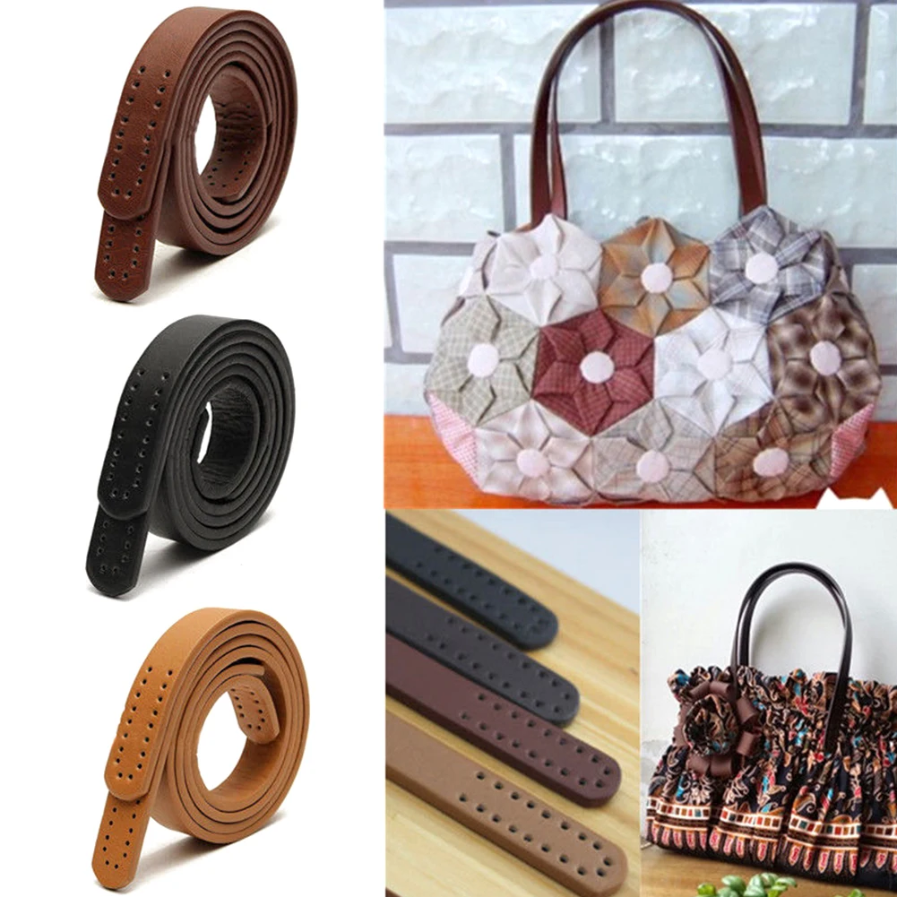 New Women Girl PU Leather Purse Shoulder Handbag DIY Sewing Strap Handle Replacement Bag Accessories