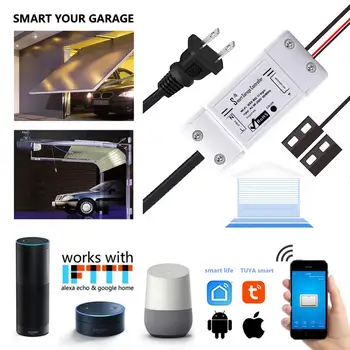 

Smart remote control Garage door WIFI controller voice remote control switch docking for Amazon Alexa Google ift