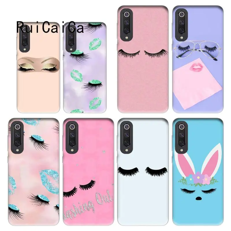 Чехол для телефона RuiCaiCa girly cute губы ресницы красота Redmi note8Pro note5 7 note 8t 9 note9s note9pro Xiaomi