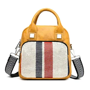 

2020 new multifunctional ladies backpack high quality durable leather backpack diamond decoration female travel mini backpack