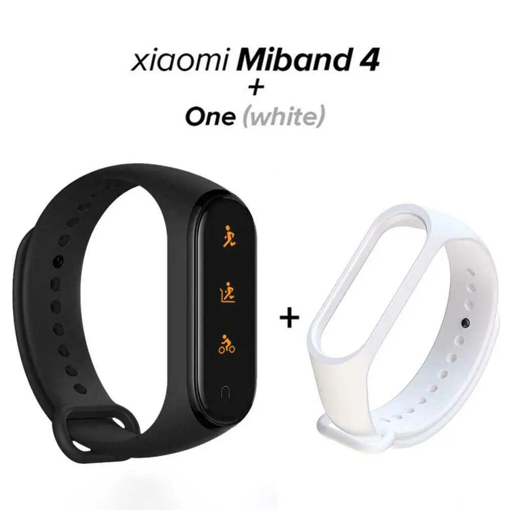 

2019 English Version Original Xiaomi Mi Band 4 Newest BT5.0 Music Smart Bracelet Solid Color Wristband