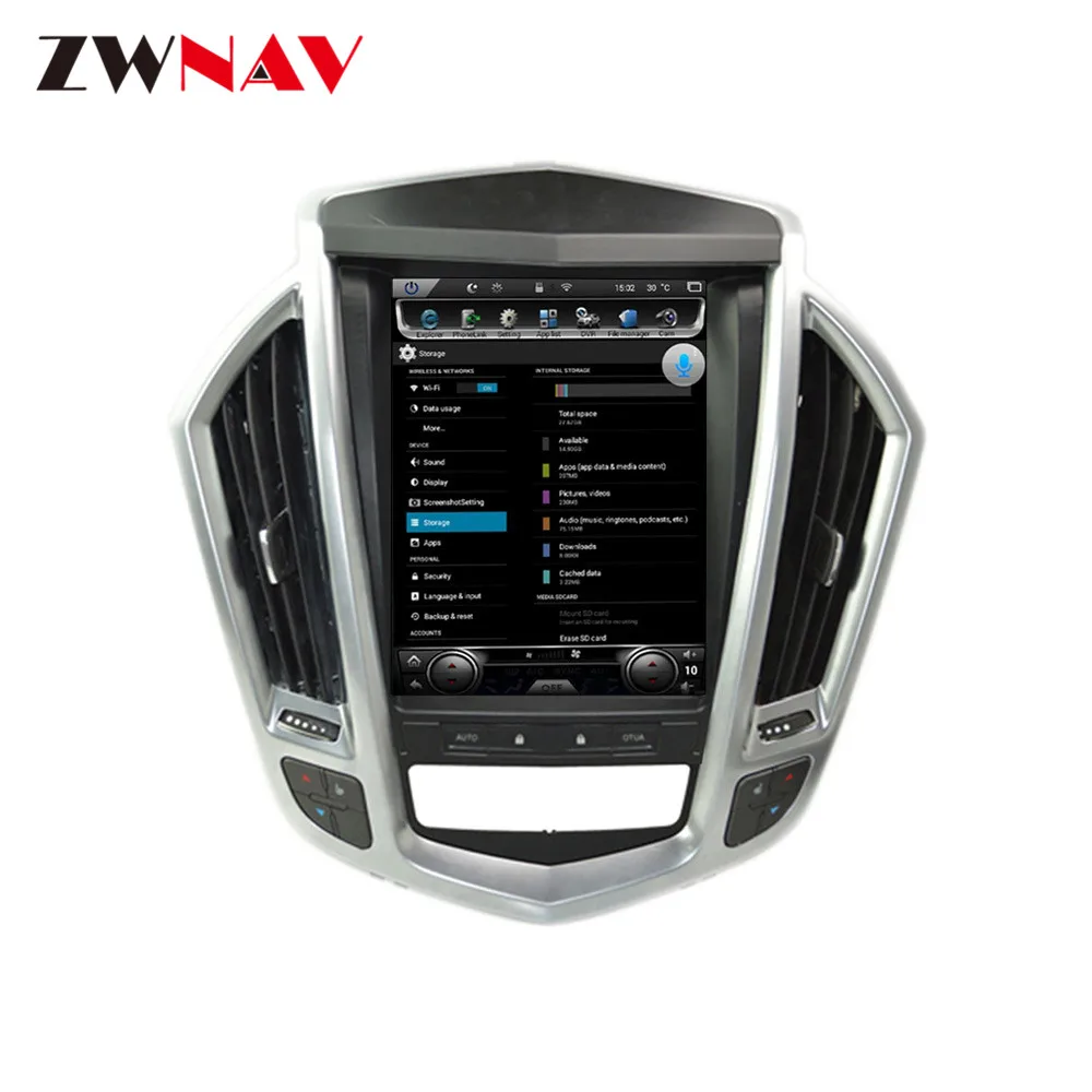 Android 8.1 Tesla style Car GPS Navigation For Cadillac SRX 2009-2012 headunit auto stereo Multimedia player radio tape recorder