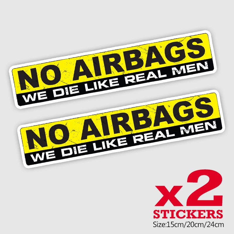 CK21828 #2 шт./упак. ПВХ наклейка без подушек безопасности мы умираем как настоящие мужские автомобильные наклейки водонепроницаемые автомобильные декорации на бампер заднее окно