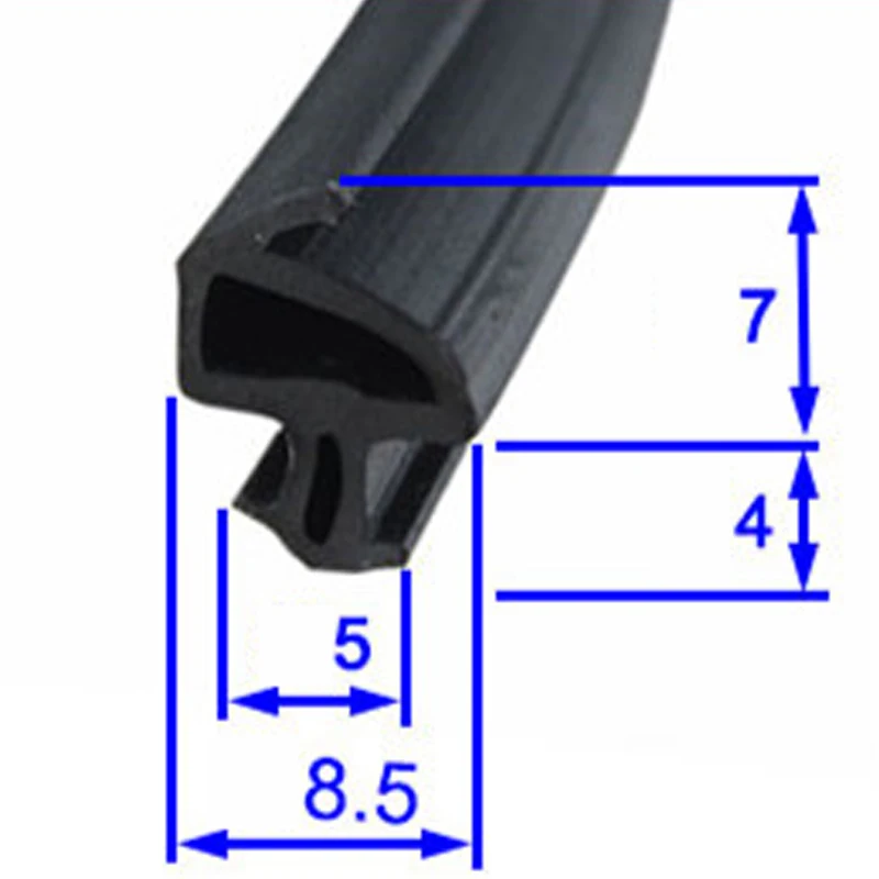 10 м п-тип стальное уплотнение окна стекло двери и окна звукоизоляция ветрозащитный водонепроницаемый EPDM резиновые прокладки окна уплотнения