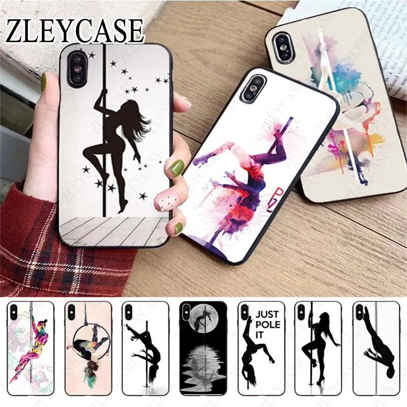 Custodia Per Telefono Pole Dance Dance Girl Per Iphone 13Pro 14Pro 15Pro 12Pro 11Pro Xs Max 7 8 Xr 12Mini 15Plus 13Mini Se 2020 Coque