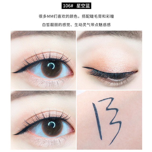 Fast Dry Smooth Waterproof Eyeliner Pencils Eyes Brown Black Color Pigments Liquid Eye Liner Pen Make Up Tools