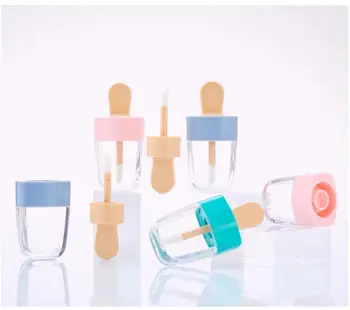 

10/30/50pcs Lip Gloss Bottle Lip Glaze Tube Empty Pink Ice Cream Lipgloss Tube Packaging Material Makeup DIY Lip Glaze Wholesale