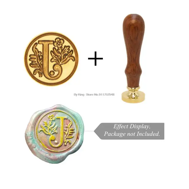 Retro Wax Stamp 26 Letter A-z Alphabet Initial Sealing Wax Seal Stamp Ancient Seal Post Decorative Clear Stamps Hobby Tools Sets Style 10