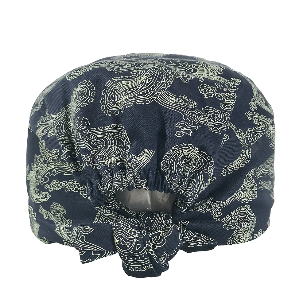 new Medical surgical caps dentists Medical Scrub Cap for Women and Men Surgical Hats Cotton Soft Sweat Band Dentistry Nurse cap