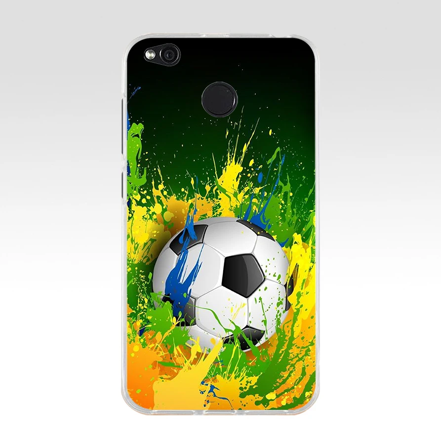 147SD   Fire Football Soccer Ball Soft Silicone Tpu Cover phone Case for xiaomi redmi 4A 4X note 4 4x mi A1 A2 lite 