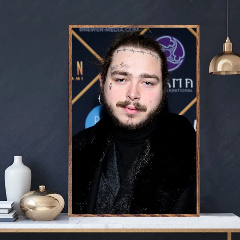 Günstig Post Malone Hip Hop Musik Kunst Leinwand Poster Home Wand Decor (Kein Rahmen)