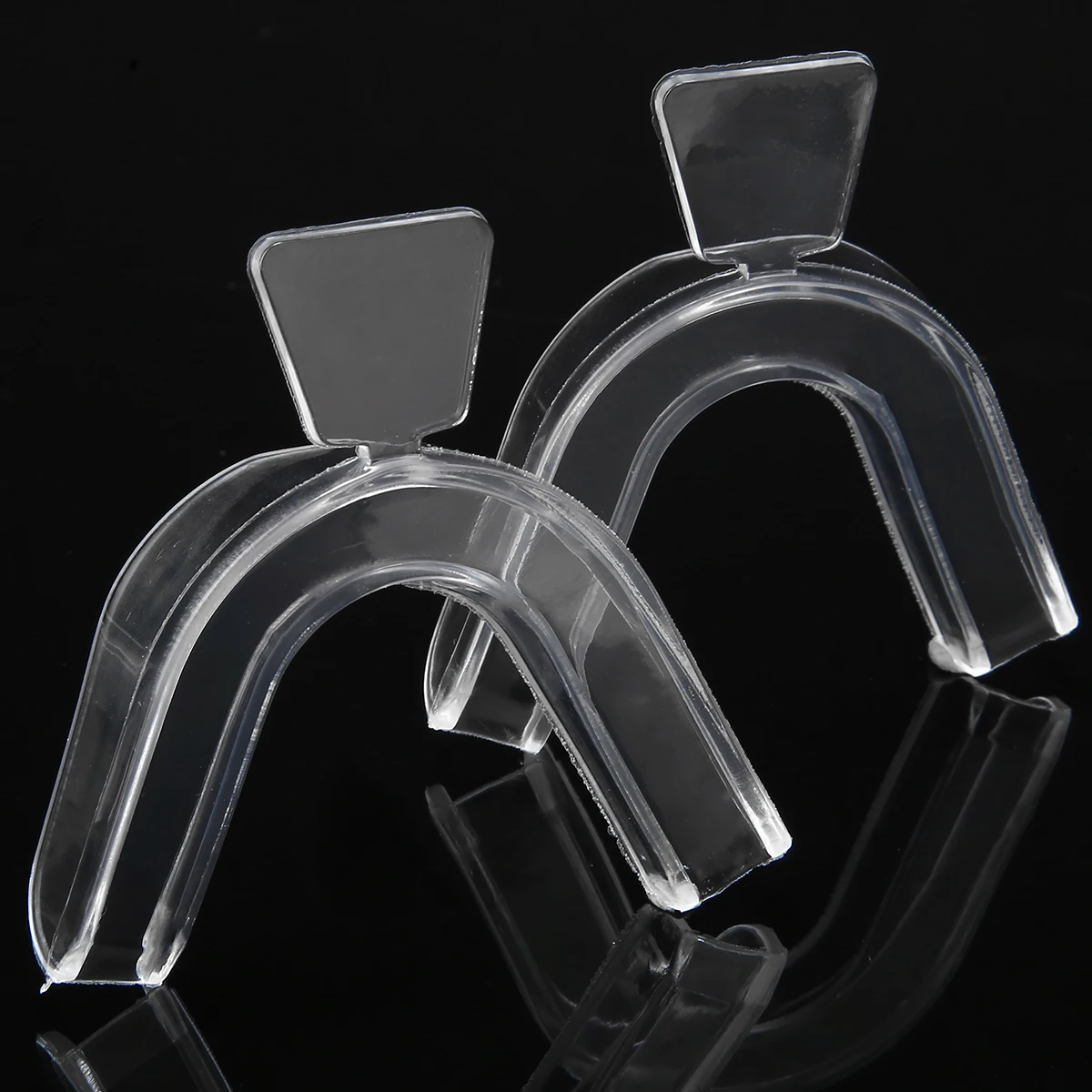 10pcs/lot Transparent Silicone Teeth Whitening Trays Dental Splint Bleaching Tooth Whitener Mouth Trays Guard Care Oral Hygiene