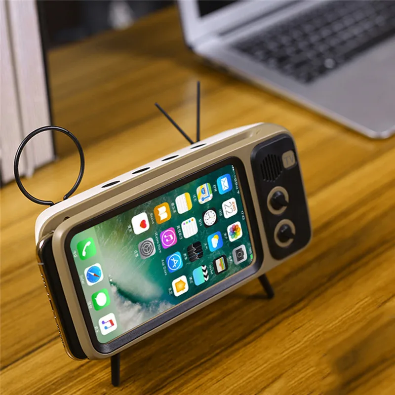 VOBERRY форма TV Портативный Bluetooth Динамик стерео сабвуфер с мобильного телефона держатель Беспроводной громкий Динамик#2