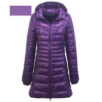 

Over Size 3XL 4XL 5XL 6XL 7XL Women Solid Colour Duck Down Outwear Full Sleeve Snow-outwear Hooded Winter Warm Down Jacket