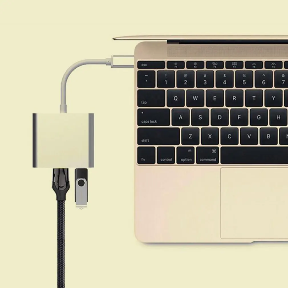 Для Apple для переключателя тип-c в Hdmi адаптер конвертер HDMI USB три-в-одном конвертер концентратор Usb 3,0 многофункциональный конвертер