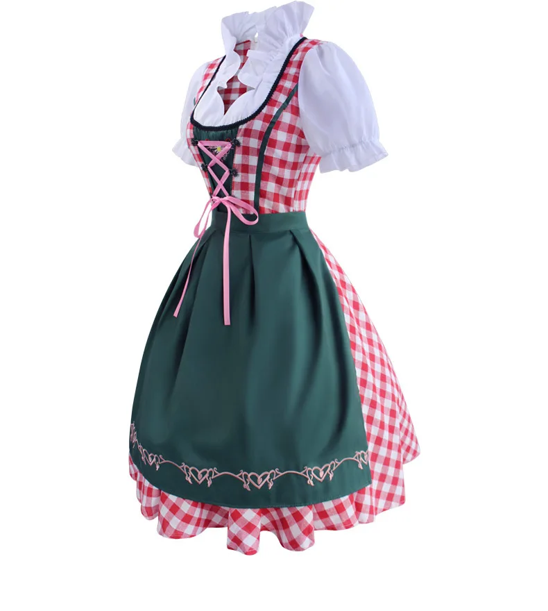 Nwe традиционный bavaria octoberfest немецкий пивной костюм для взрослых Октоберфест дирндль платье с фартуком