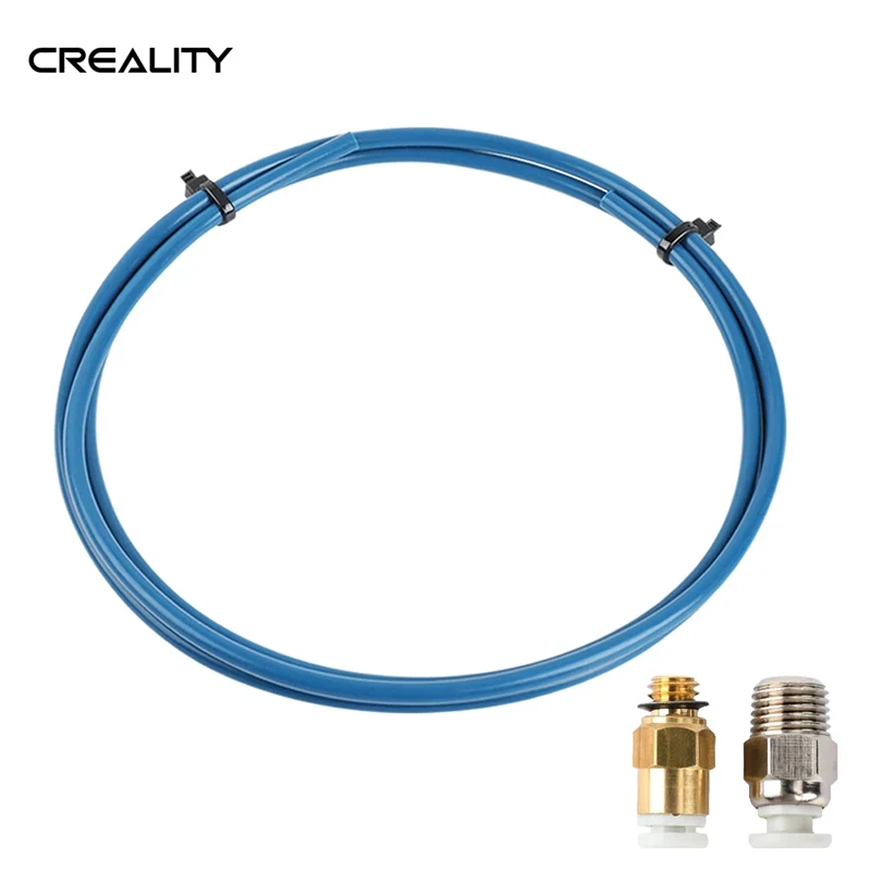 Creality Capricorn Bowden PTFE Tube XS Series 1M+1Pcs Quick Fitting +1Pcs Straight Pneumatic Push 3DP New Tubing | Компьютеры и офис