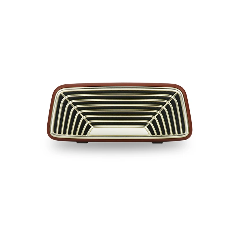 Bluetooth портативный винтажный Мини Bluetooth тяжелый стерео с USB/SD/FM/ - Цвет: brown