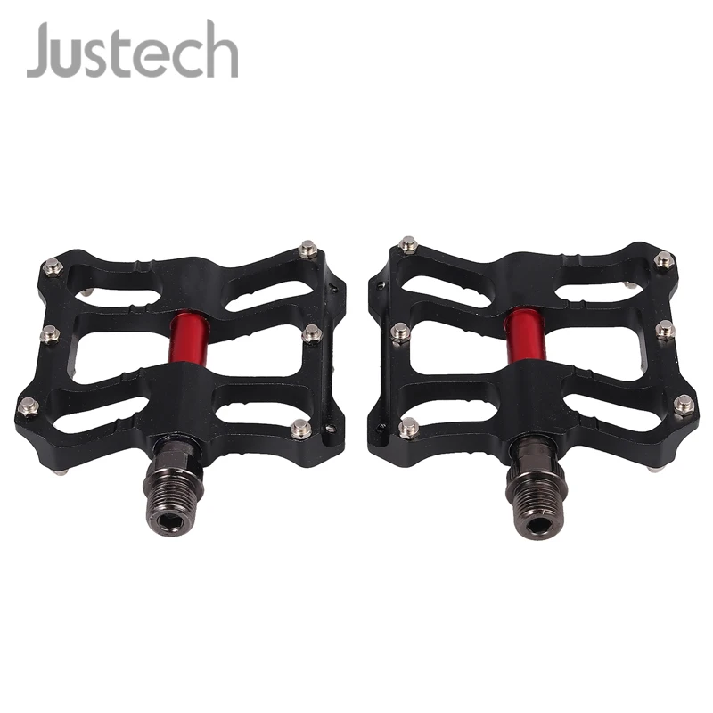 Justech 1 пара алюминиевых педалей для велосипеда MTB трекинговый велосипед BMX промышленные подшипники черная педаль