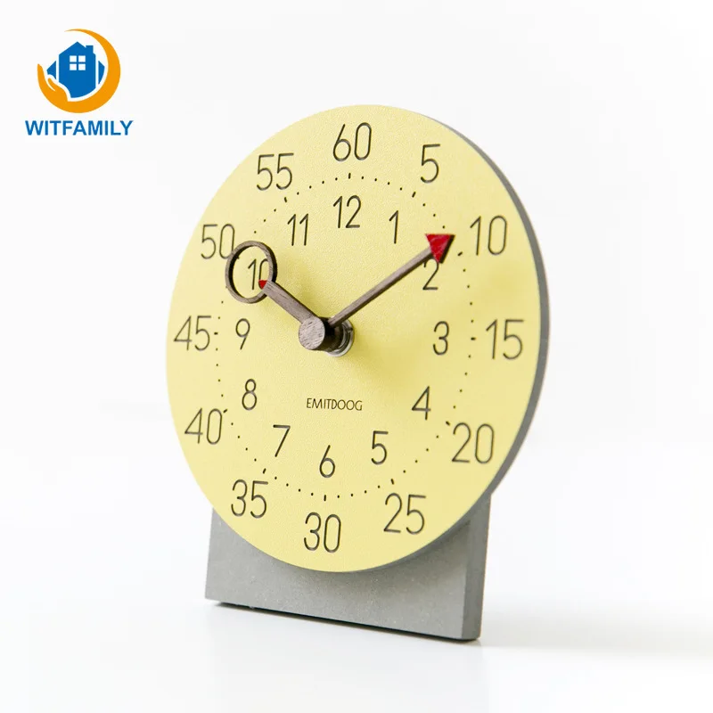

Living Room Bedroom Home Wooden Clock Sleek Minimalist Desktop Clock Nordic Modern Pendulum Clock Silent Clock
