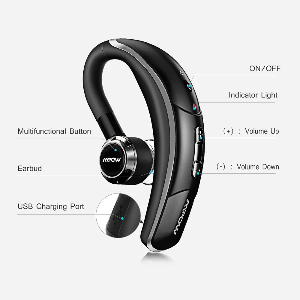 Mpow Crescent Беспроводные наушники с громкой связью bluetooth наушник беспроводные