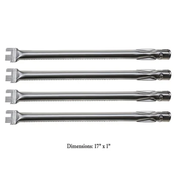 

Hisencn 17 inch 13041 4pcs Gas Barbecue Grill Burner For Ducane 30400040, 30400041 Grill Models Replacement grill parts
