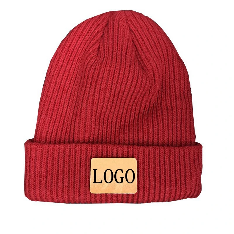 WZCX индивидуальный принт логотип сплошной цвет модная шапочка с буквенным именем в полоску сохраняющая тепло унисекс вязаная шапка для взрослых