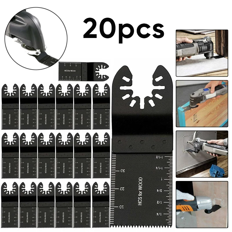 20 Пак многофункциональный инструмент Осциллирующие пилы для Fein Bosch Multimaster Makita