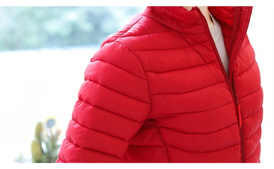 GareMay/женское зимнее теплое пальто с капюшоном, женские пуховики ярких цветов с портативной сумкой для хранения, женские ультра легкие пуховики