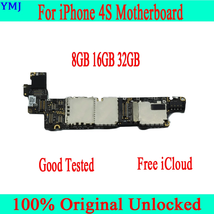 С IOS Системы для iphone 4S материнской платы с бесплатной iCloud оригинальный