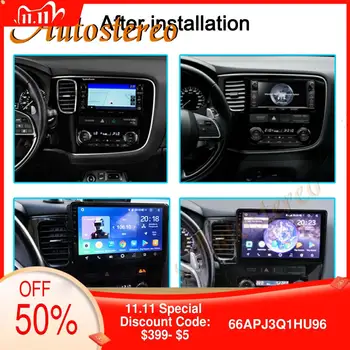 

Android 9 Car No DVD Player GPS Navigation For Mitsubishi OUTLANDER 2014-2019 Auto Radio Head Unit Car Radio Tape Recorder DSP