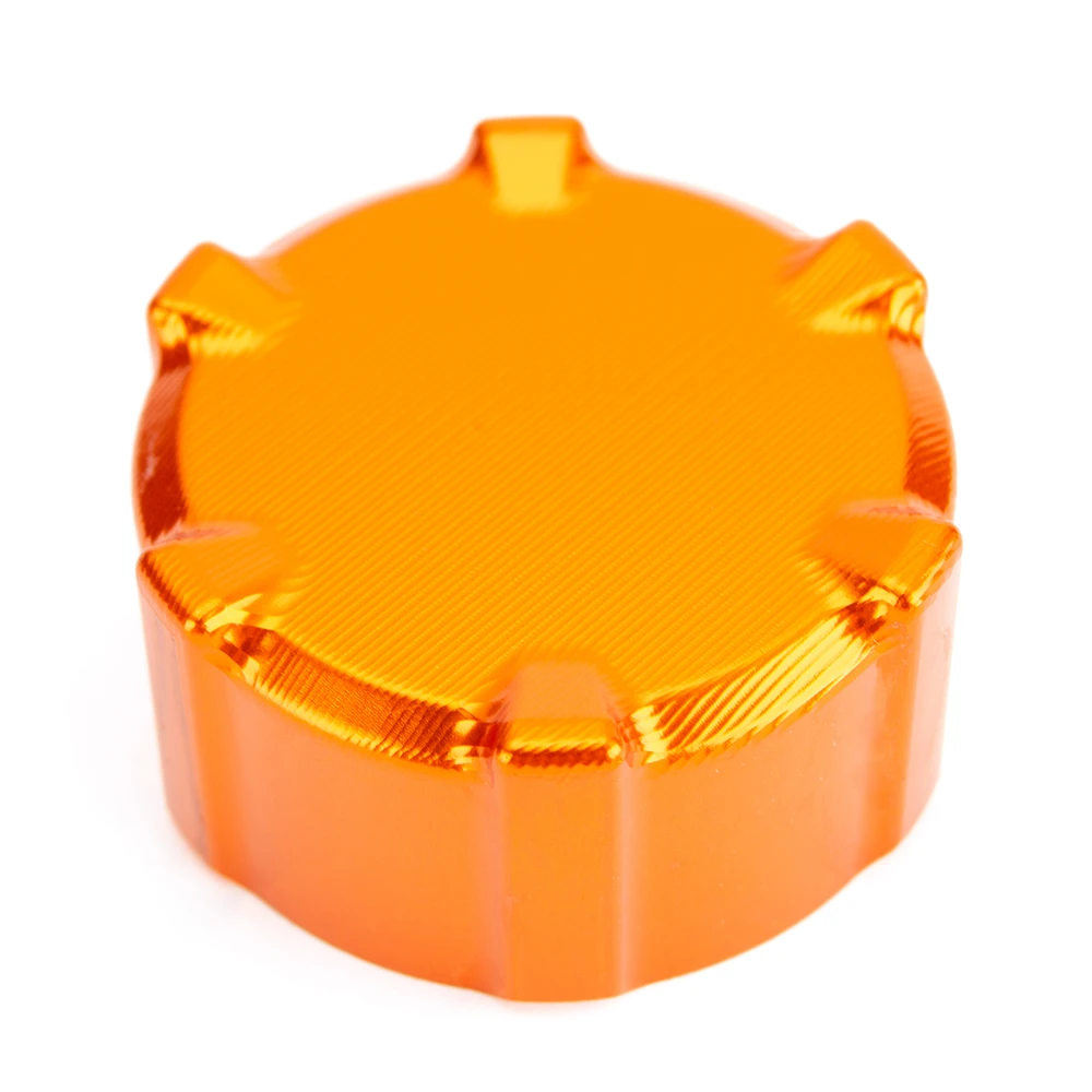 BJMOTO передний и задний тормозной цилиндр, Крышка Резервуара, масляный колпачок, Мото Аксессуары Для KTM Duke 790 Adventure 790 ADV - Цвет: Orange Rear Oil Cup
