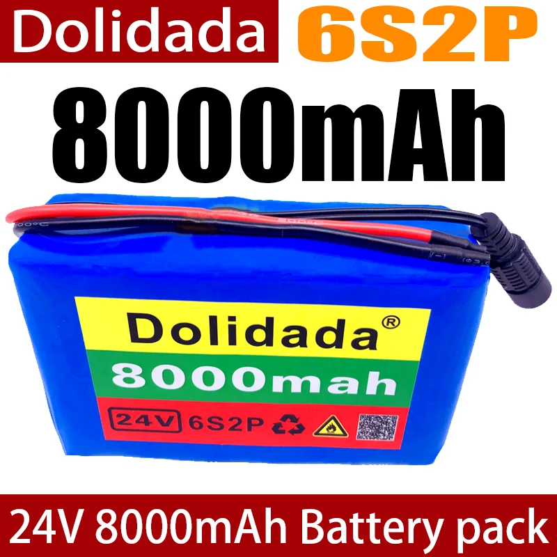 Batterie Lithium-ion 6s2p 24V 8ah 18650 25.2v 8000mAh pour velo electrique cyclomoteur | Электроника