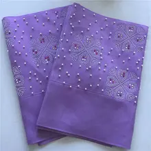 Африканская кружевная ткань ASO OKE головной убор с камнями нигерийский головной галстук tissu dentelle strass perle gele головной убор кружевные тримминги 2 шт