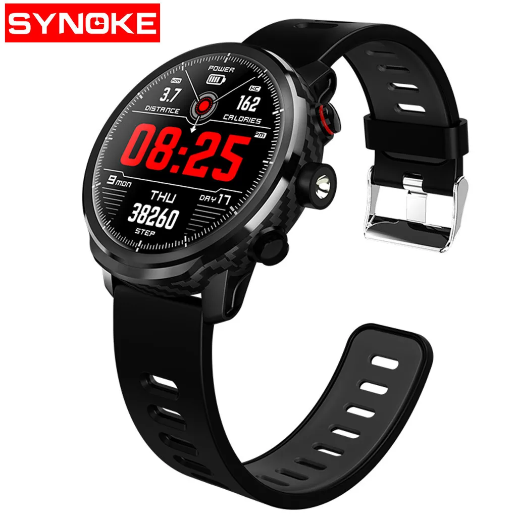 

SYNOKE Smart Watch Bluetooth Photo Shoot Social Remind New Concept Simple Big Screen Electronic Sports Watch Hot Selling