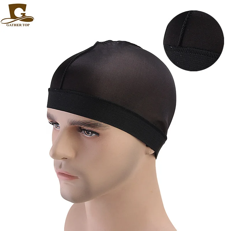 Модная мужская шелковая шапка с резинкой шелковые банданы Durag купольная из