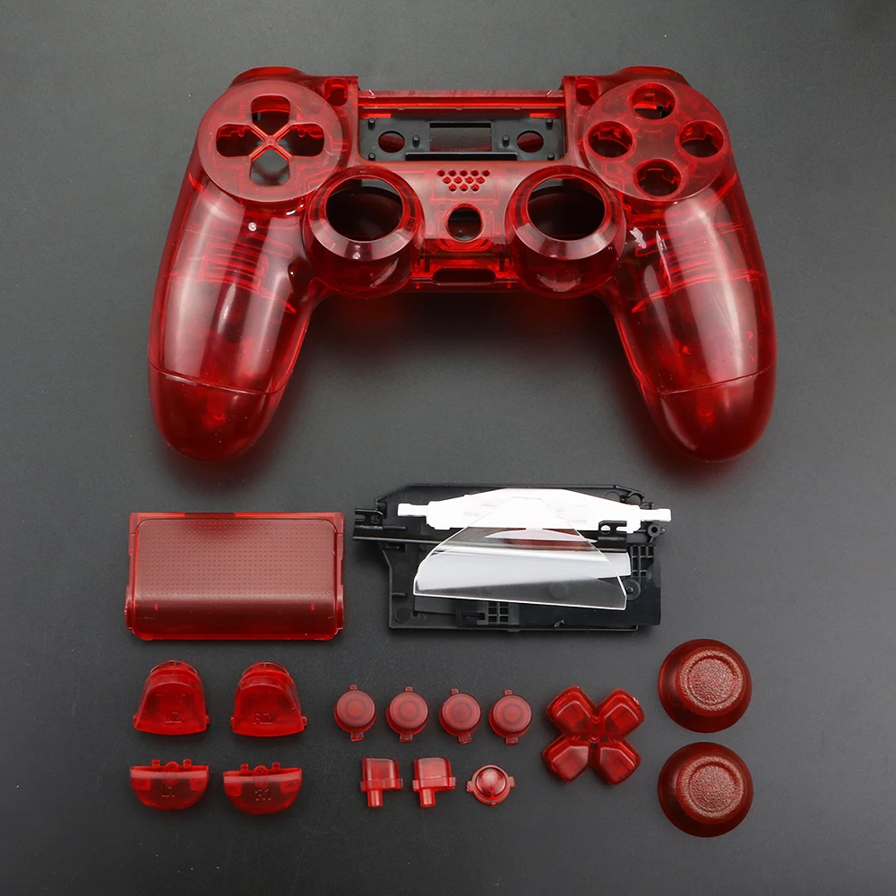 Yuxi-controller Shell Case para Ps4 Full Housing v1 Kit de Capa Mod Botões Substituição Transparente Clara - Image 4
