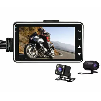 

Front And Rear Dual Lens Motorcycle Driving Recorder M0518 Hd Driving Recorder Motorcycle Locomotive Recorder