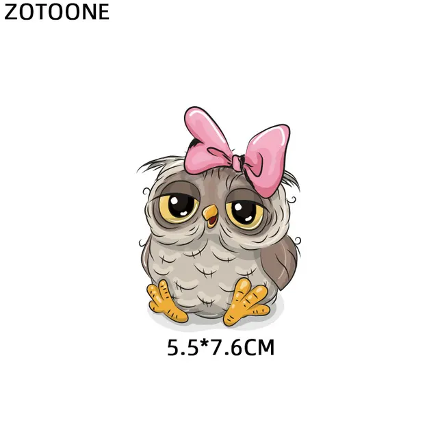 ZOTOONE Cute Cartoon Animal Patches Heat Transfer Iron on Patch for T-Shirt Children Gift DIY Clothes Stickers Heat Transfer G 1115