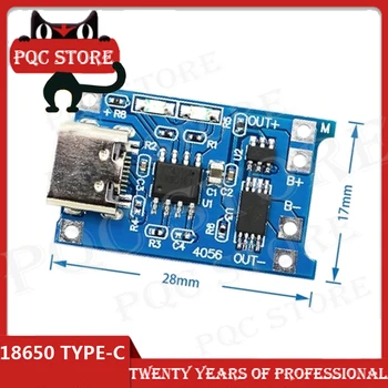

10pcs 5V TYPE-C USB 1A 18650 TP4056 Lithium Battery Charging Board With Protection Charger Module
